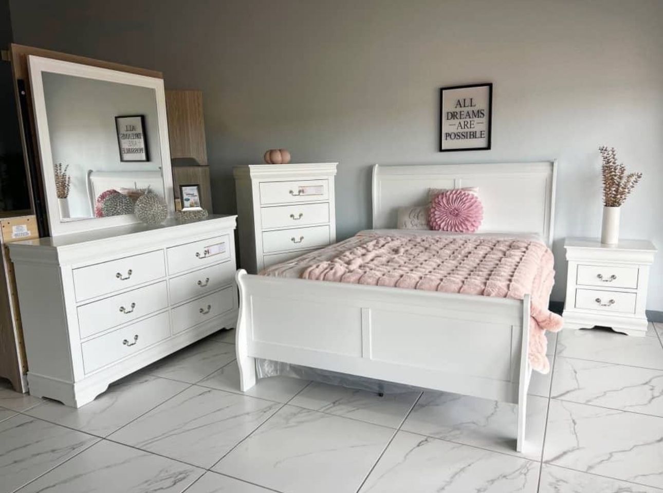 Brand New 4-Piece Bedroom Set- Shop Now Pay Later.