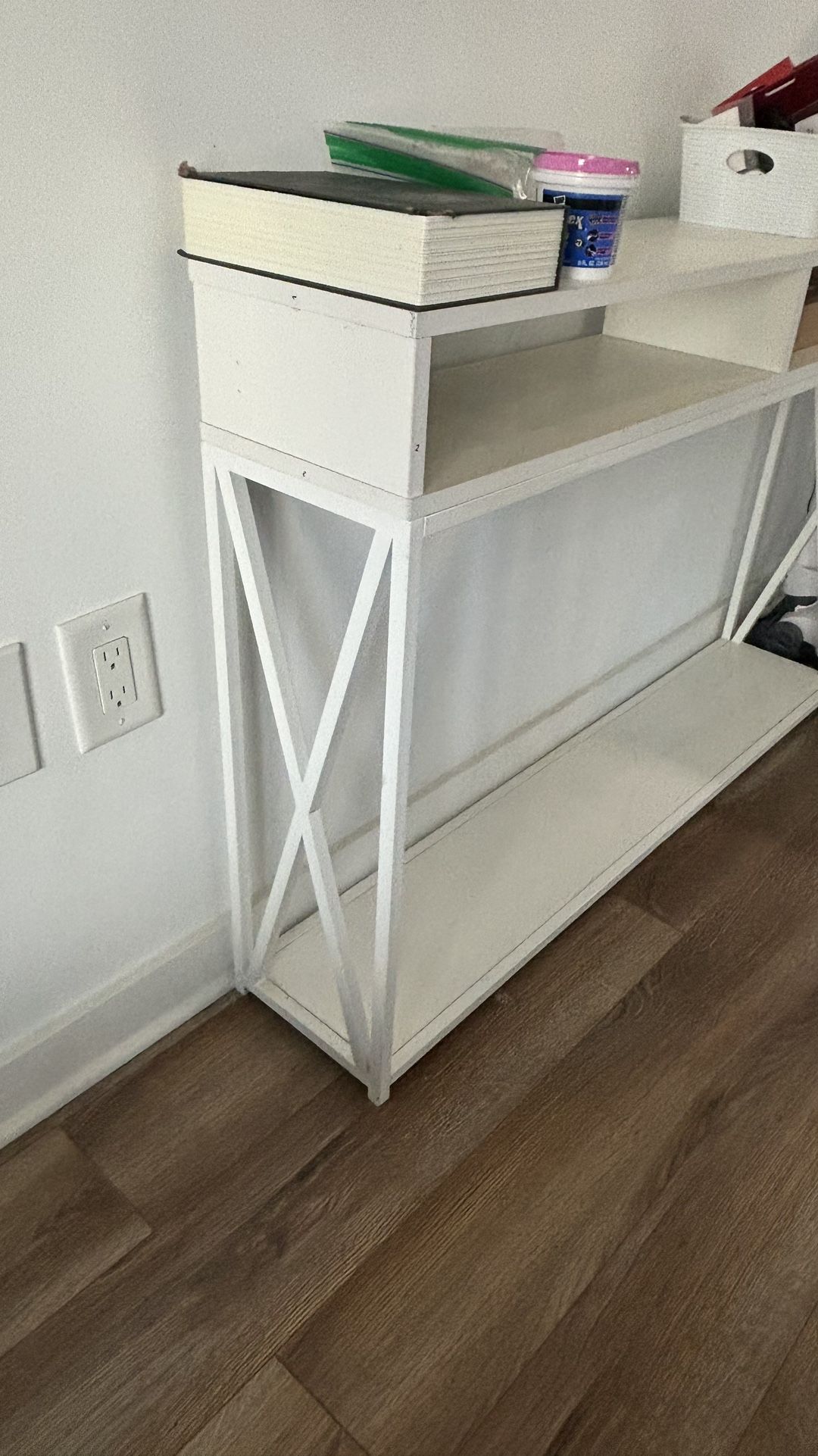 *** PICK UP BEFORE 8/20 FOR $15 OFF*** White Skinny Console Table