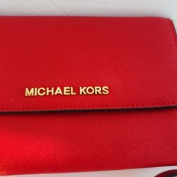 Michael Kors Jet Set Travel Crossbody | Chili Red