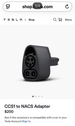 CCS1 to NACS Adapter NEW Tesla CCS Combo 1 Charger Adapter EV