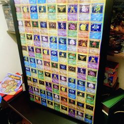 Pokémon Poster Not framed Not real Pokémon cards
