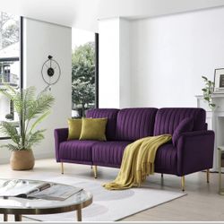 Purple Velvet Couch