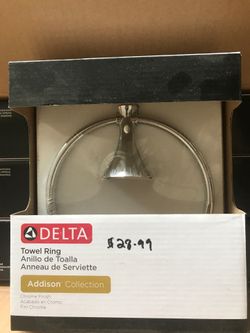 Towel ring chrome