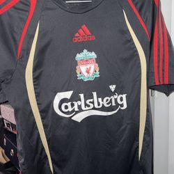 Liverpool Jersey Navy Sz small 