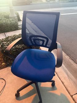 Blue computer chair