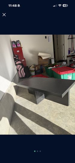 Black Rectangle Coffee Table For Sale