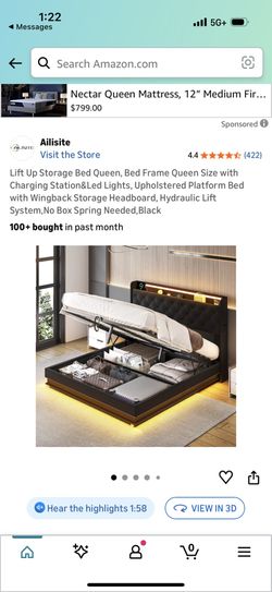 Queen bed