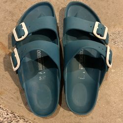 Teal Water Birkenstocks