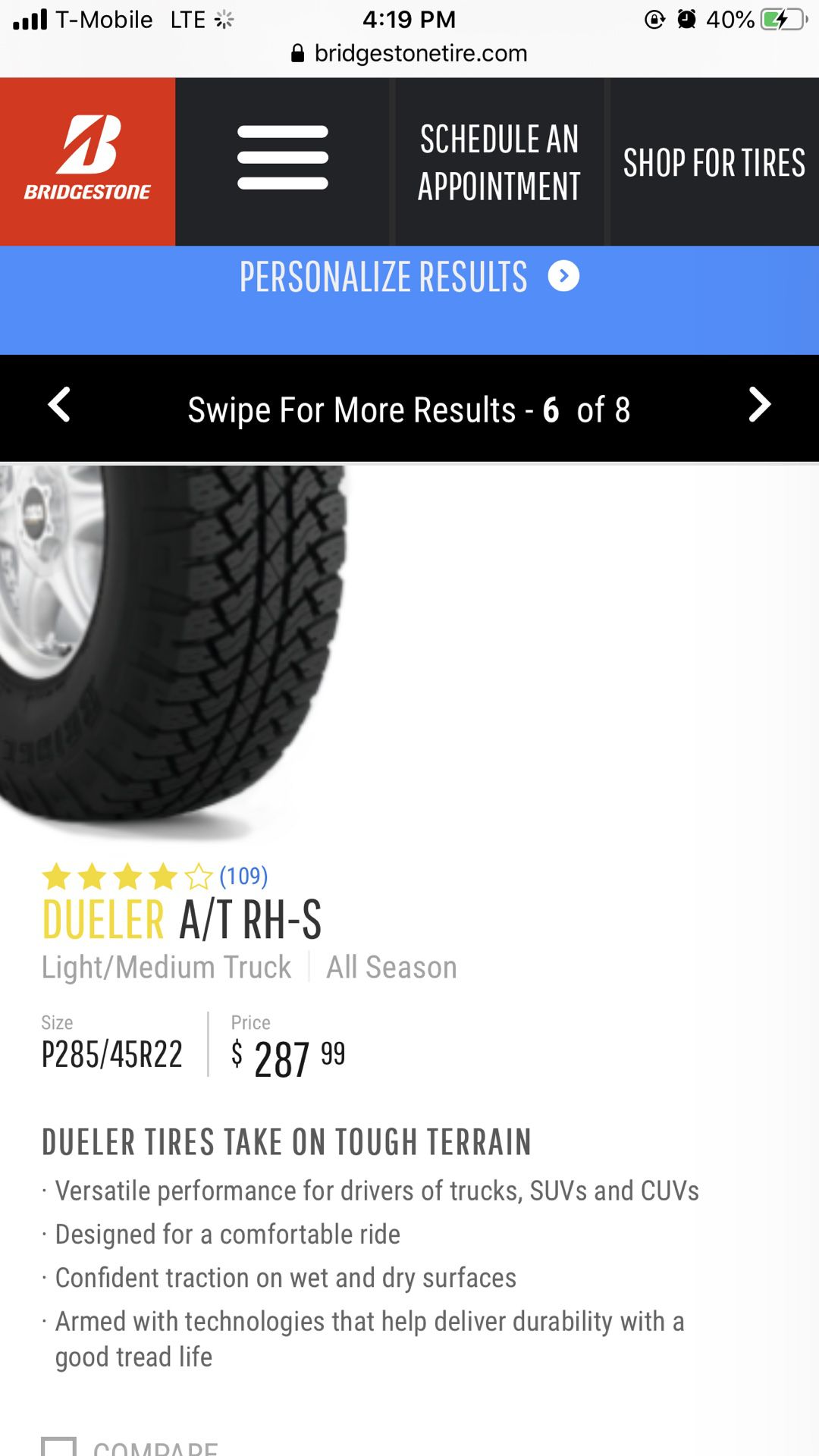 Tires Dueler A/T RH-S