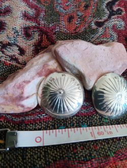 Navajo sterling silver concha earrings