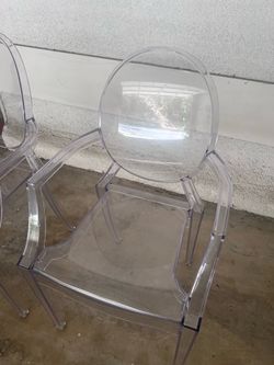 Clear Ghost Vanity Chair Set
