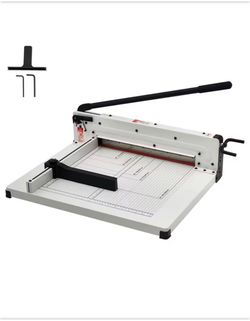 NEW IN BOX Shop SKYSHALO Heavy Duty Paper Cutter, Solid Steel Construction, 17 in. Tile Cutter with Steel Blade and handle grip, adjustable blade