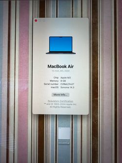 Apple MacBook Air 13-inch M3 2024