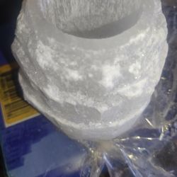 Selenite Tea Light Holder / Crystal & Environment Charger 