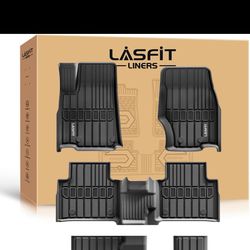 LASFIT Floor Mats for Jeep Grand Cherokee L 2021-2025 7 Seat (NOT Fit for 6-Passenger) All Weather TPE Custom Fit Car Mats Floor Liners 1st & 2nd & 3t