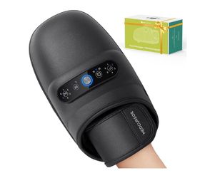 Hand massager with heat and compression for carpal tunnel and stiff joints