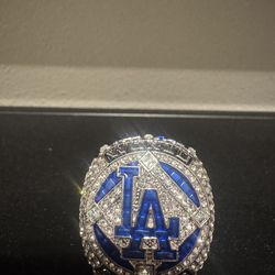 LA Dodgers replica World Series ring.