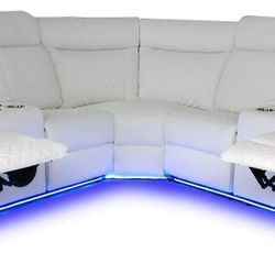 Power Sectional White 