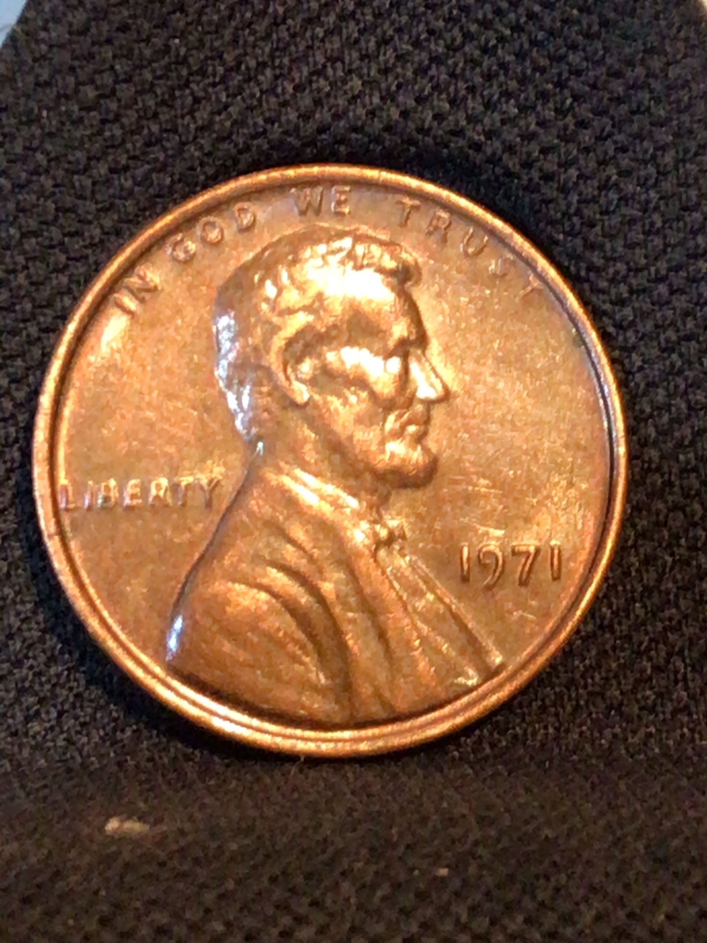 1971 Lincoln One Cent Penny Doubled
