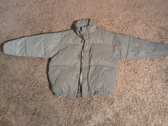 SuperMade Reflective Grey puffer Jacket XL
