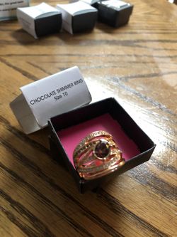 Avon Chocolate shimmer Ring Size 10