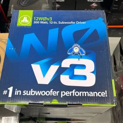 JL Audio 12 Inch Subwoofer 12WØV3-4 300 Watts Power 