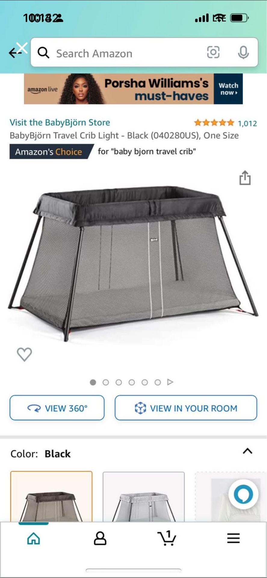 Baby Bjorn Travel Crib Light