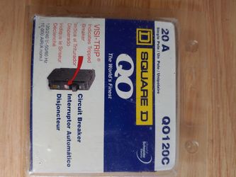 Circuit Breaker 30 A single pole Square D Q0120C Visi Trip
