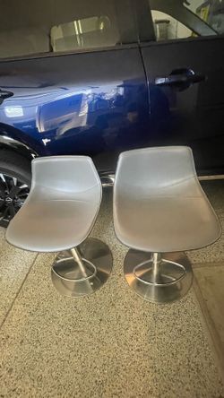 Leather bar stools ( Grey)