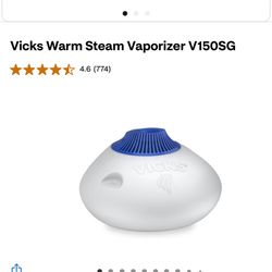 2 brand new Vicks warm steam vaporizer/humidifiers- still in box, never used