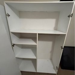 White Cabinet /comes With Doors 