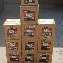 Halo 6in. Surface Lights Brand New 6 Per Box. Sold As A Set Of 11 Boxes .