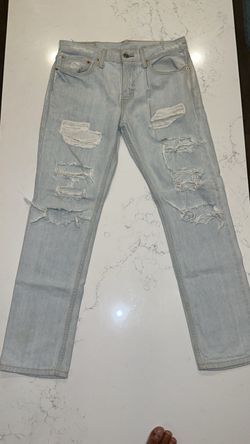 Levi Men’s 511 Ripped Light Blue Jeans