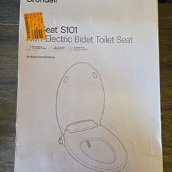 Brondell Bidet Toilet Seat Non-Electric Bidet Seat-S101, Elongated White