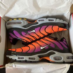 Orange and purple Nike Air Max Plus