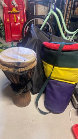 Drum with carrying case