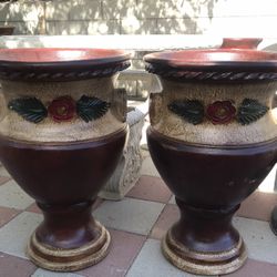 New Flower Pots Made Out Of Clay Size 28in H x 18in W 