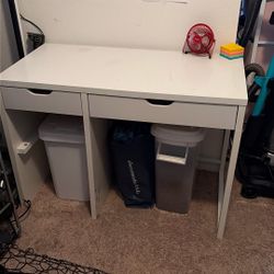 White desk and Computer Chair