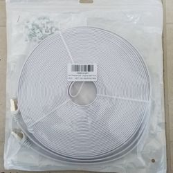 100 Ft Cat 7 RJ45 Flat White Cable