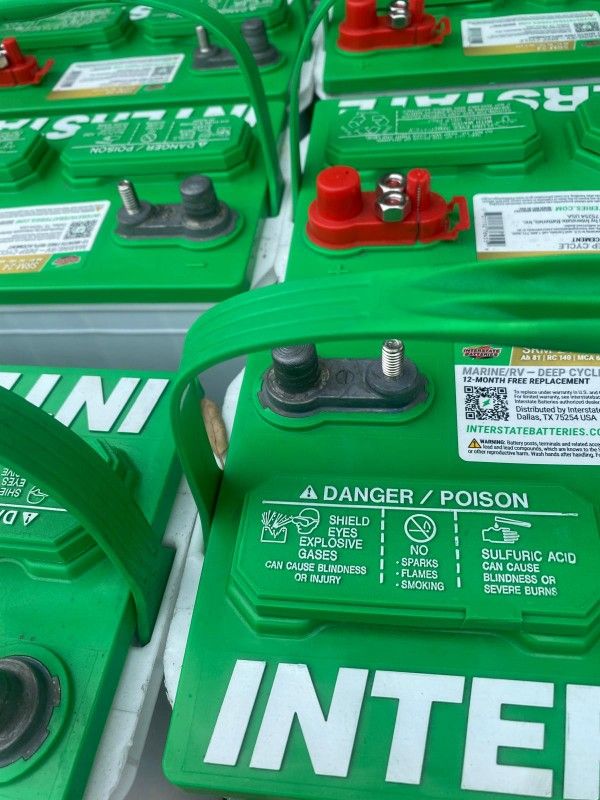 New Interstate battery, 1 year warranty