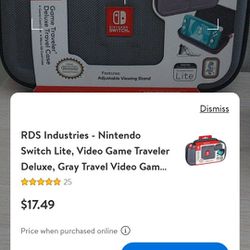 Travel Video Game Nintendo Switch Lite