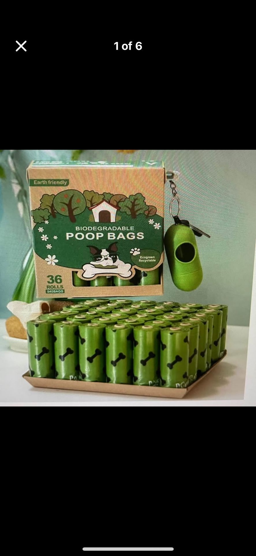 Dog Poop bags 540 Bags, Biodegradable And Cornstarch
