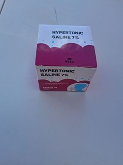 Hypertonic Saline 7% – Pack of 25 – New, Sealed