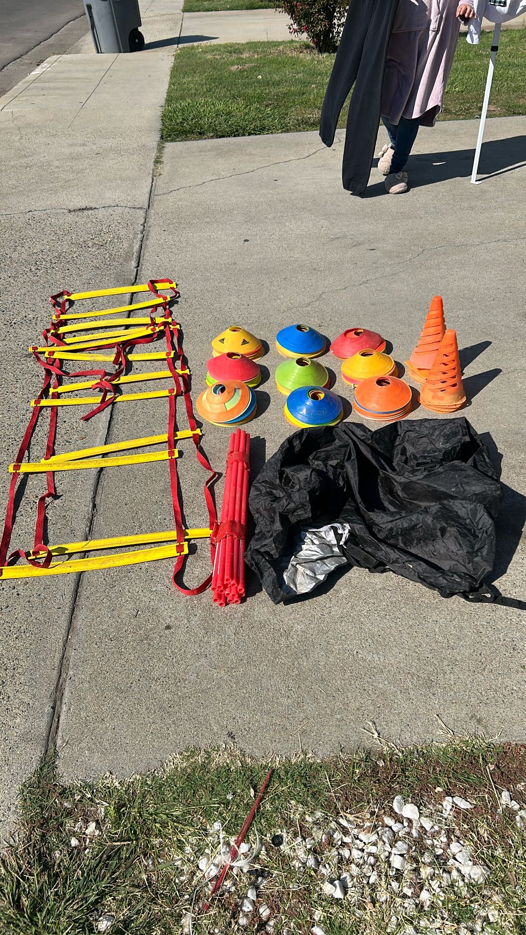Soccer’s Equipment, (Cones Ladder, And Parachute)