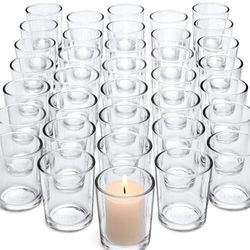 
Letine 36Pcs Votive Candle Holders-Clear Glass Tea Light Candle Holders-Glass Votive Candle Holder Bulk for Wedding Centerpieces/Home Table Decor/Pro