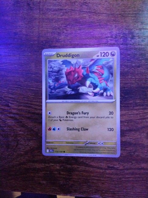 Druddigon Pokemon Card 115/159