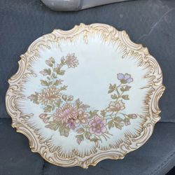 Antique Limoges France Hand Decorated Plate