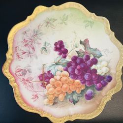 Antique Stunning Hand Painted Plate 