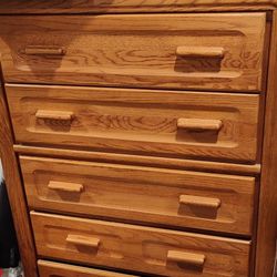 Heavy Solid Wood Dresser 