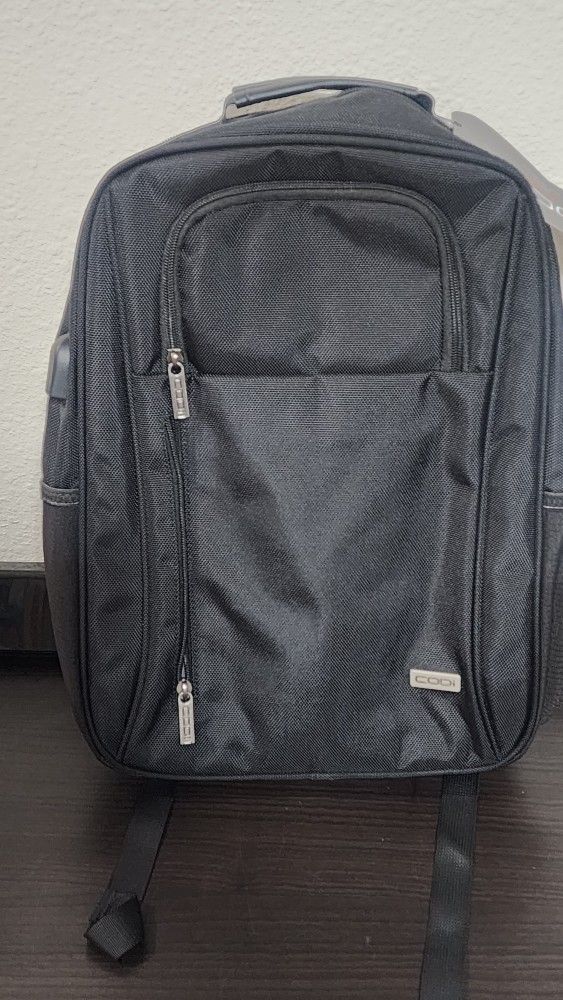 Codi Fortis 15.6" Laptop Backpack Black FOR700-4 w Built In USB Charging Port